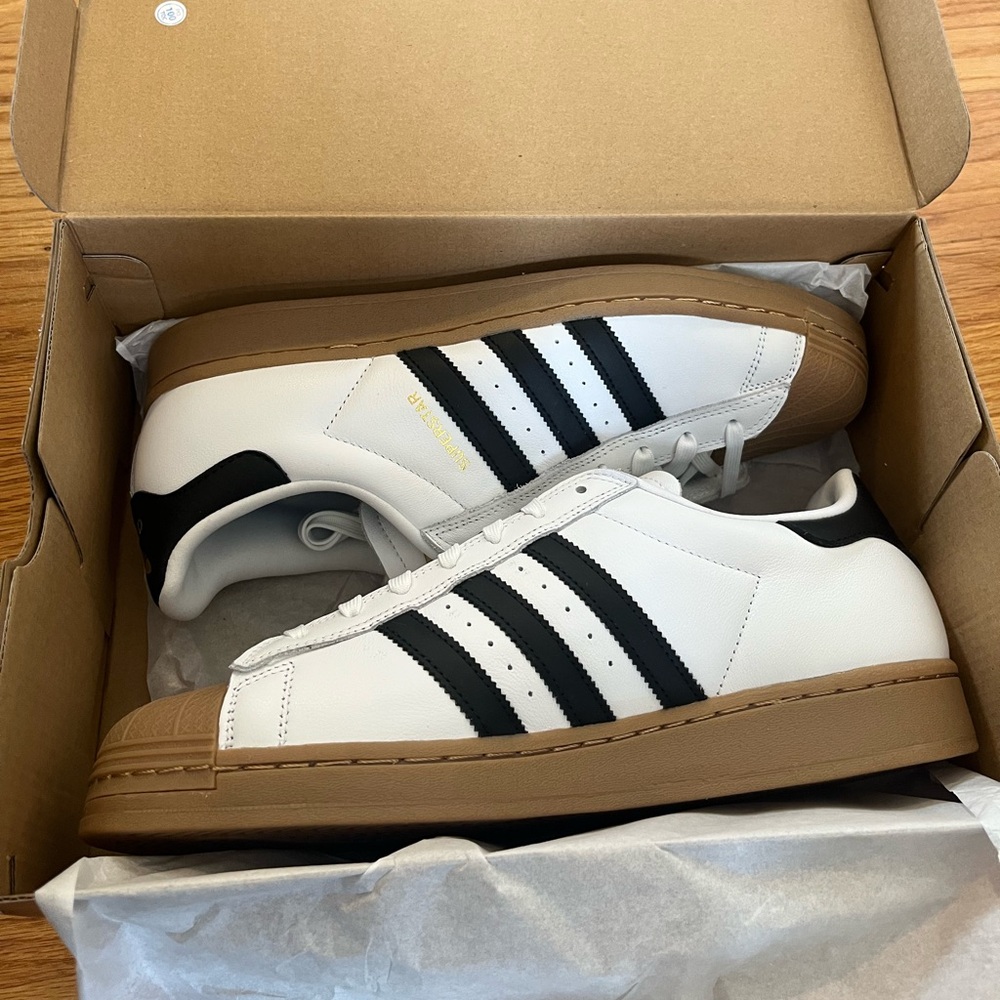 Adidas Superstar ADV - White Black with gum